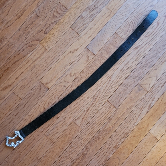 Y2K Joshua Perets Yorkie Dog Brand Buckle Crystals XXS - Picture 7 of 10